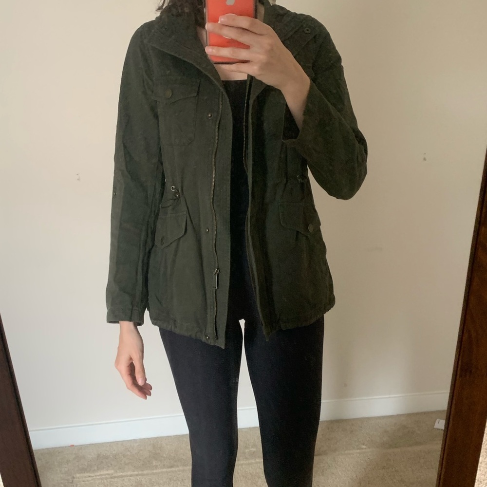 BCBGeneration Army green utility jacket